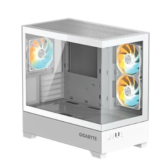 GIGABYTE C201 PANORAMIC ICE Mid Tower M-ATX Casing