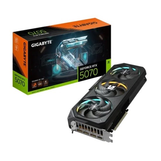 GIGABYTE GeForce RTX­­ 5070 GAMING OC 12G GDDR7 Graphics Card