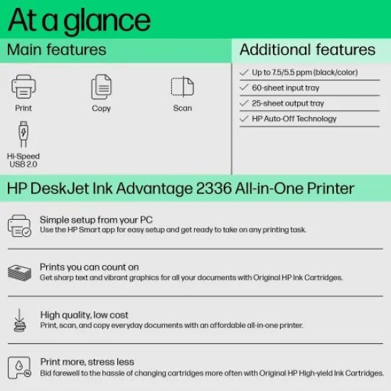 HP DeskJet Ink Advantage 2336 All-in-One Color Printer