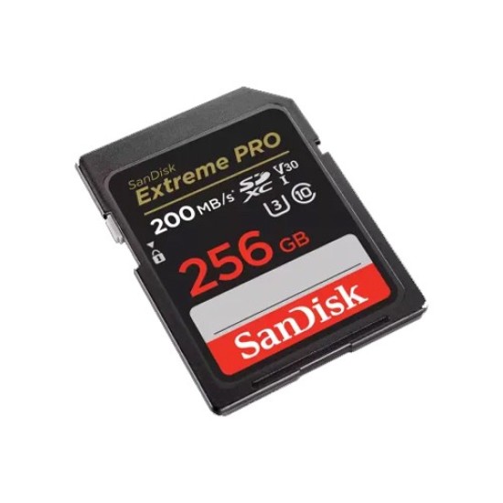 SanDisk Extreme PRO 256GB 200mbps SDHC And SDXC UHS-I Memory Card