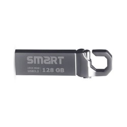 SMART Lock Head 128GB Metal Body USB 3.2 Silver Flash Drive