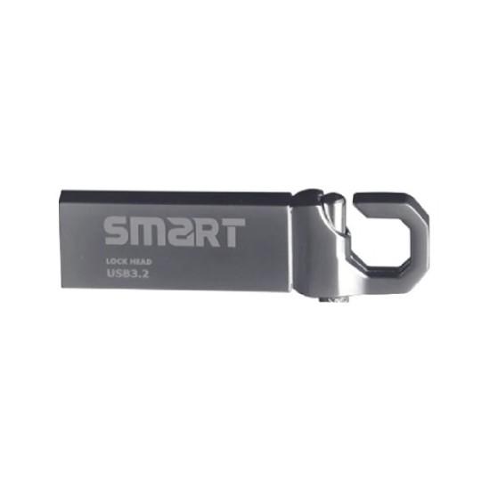 SMART Lock Head 68GB Metal Body USB 3.2 Silver Flash Drive