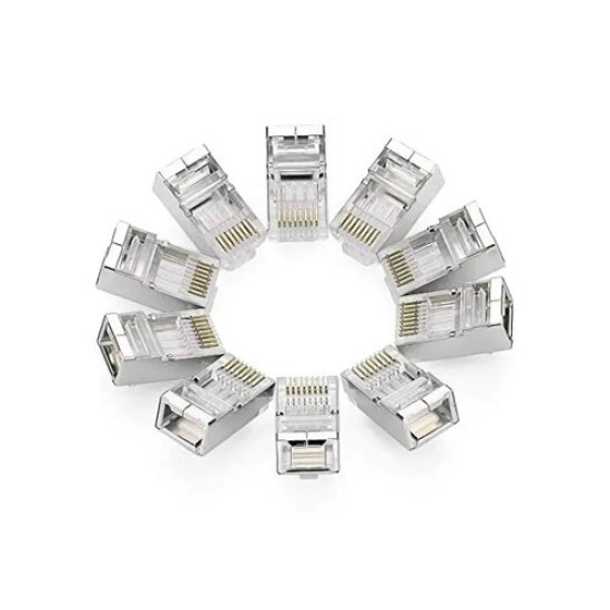 UGREEN NW111 Cat6 Shielded Crystal Head RJ45 Network Connector 10 Pack #20333