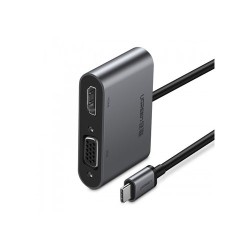 UGreen USB-C to HDMI+VGA Converter with PD Gray